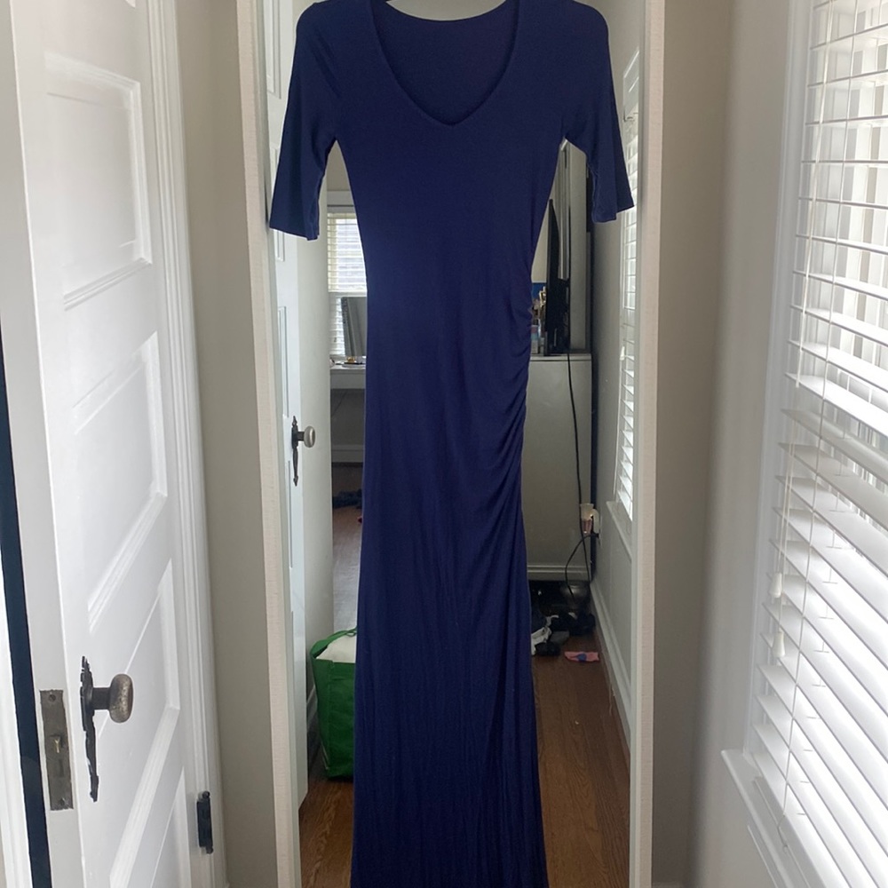 Navy blue maxi dress